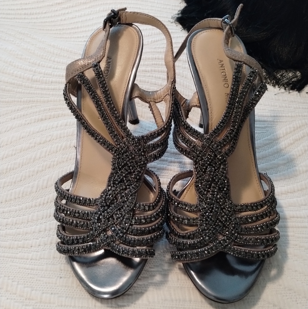 Chrome colored heels